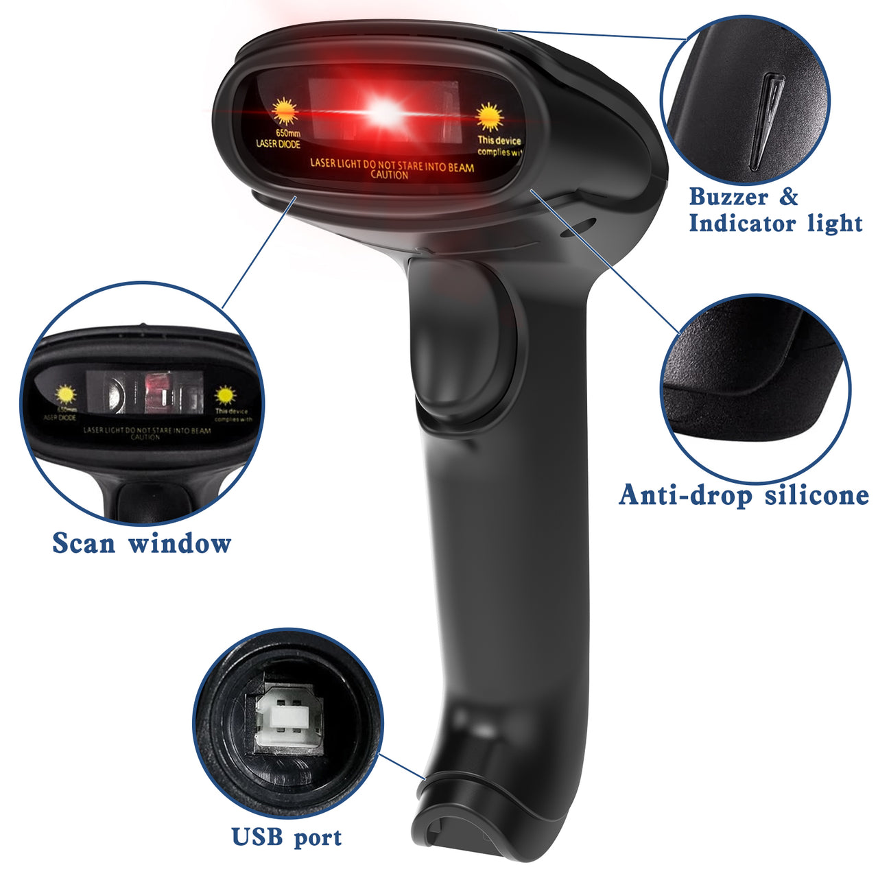 Wireless Barcode Scanner For Shopify POS