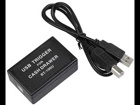 USB Cash Drawer Trigger for Windows PC – Connects RJ11/RJ12 Drawer Without Printer – NOT for Square – EOM-POS BT-100U